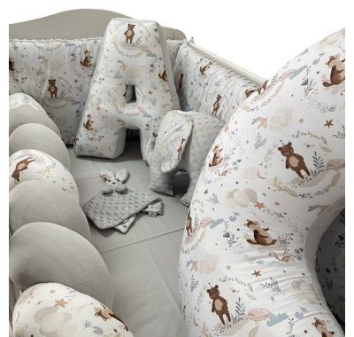 Ολοκληρωμένο σετ προίκας μωρού Catriss Silver Friends στο Bebe Maison