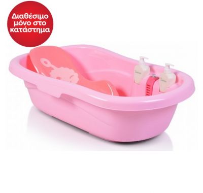 Μπανιέρα μωρού Moni Santorini pink στο Bebe Maison