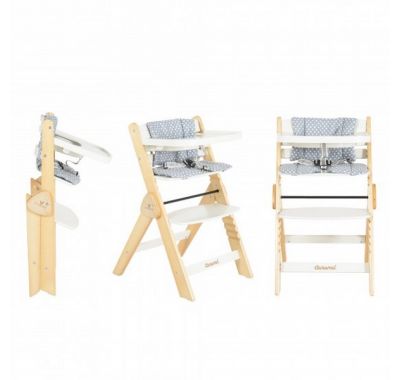 Ξύλινη καρέκλα φαγητού Cangaroo Caramel White στο Bebe Maison