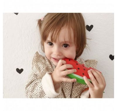 Μασητικό από φυσικό καουκτσούκ Oli & Carol Καρπούζι στο Bebe Maison