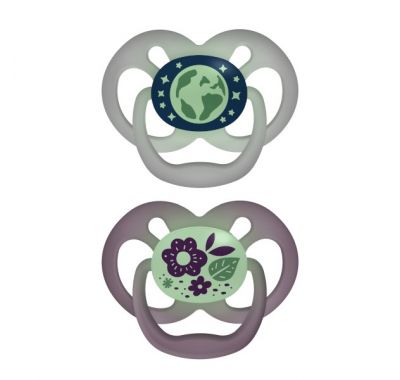 Σετ πιπίλες νυχτός Dr Brown's 6-18 μηνών επίπεδο 2 Advantage girl 2τμχ στο Bebe Maison