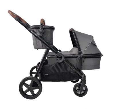 Βρεφικό καρότσι διδύμων Kikka Boo Go2 γκρι στο Bebe Maison