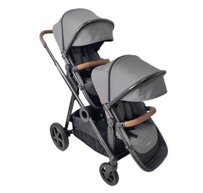 Βρεφικό καρότσι διδύμων Kikka Boo Go2 γκρι στο Bebe Maison