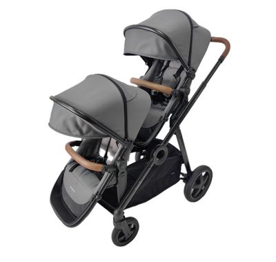 Βρεφικό καρότσι διδύμων Kikka Boo Go2 γκρι στο Bebe Maison