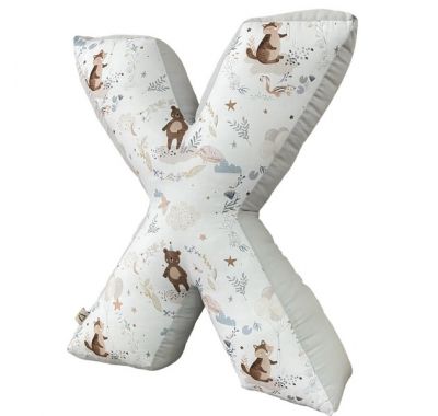 Διακοσμητικό μαξιλάρι Catriss  μονόγραμμα 45εκ Silver Friends στο Bebe Maison