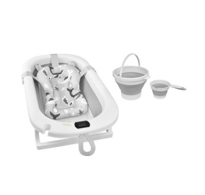 Σετ πτυσσόμενη μπανιέρα Bebe Stars Foldy με θερμόμετρο led στο Bebe Maison