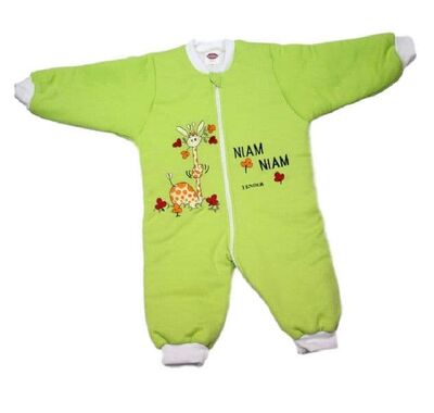 Sleeping bag Tender open legs giraffe light green στο Bebe Maison