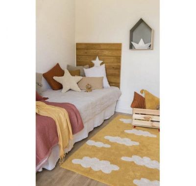 Παιδικό χαλί Lorena Canals C-CL-MU Συννεφάκια κίτρινο 120x160 στο Bebe Maison