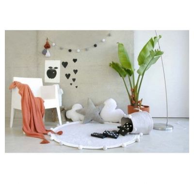 Παιδικό χαλί Lorena Canals Bubbly γκρι 120εκ. διάμετρος στο Bebe Maison