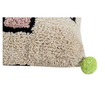 Μαξιλάρι Lorena Canals Cross λευκό-ροζ στο Bebe Maison