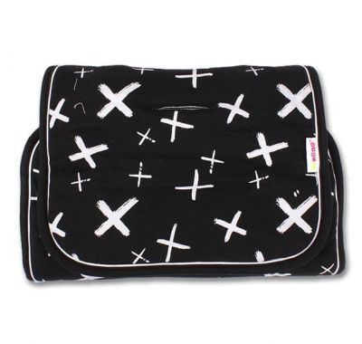 Υφασμάτινο κάλυμμα καροτσιού 2 όψεων με επωμίδες Minene ασπρόμαυρο στο Bebe Maison