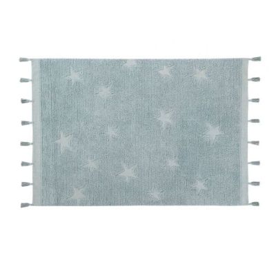 Παιδικό χαλί Lorena Canals Hippy Stars aqua blue C-ΗΙ-SΤ-ΑQUΑ 120x175 στο Bebe Maison