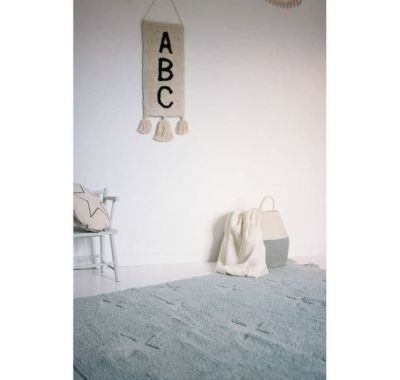 Παιδικό χαλί Lorena Canals Hippy Stars aqua blue C-ΗΙ-SΤ-ΑQUΑ 120x175 στο Bebe Maison