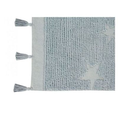 Παιδικό χαλί Lorena Canals Hippy Stars aqua blue C-ΗΙ-SΤ-ΑQUΑ 120x175 στο Bebe Maison