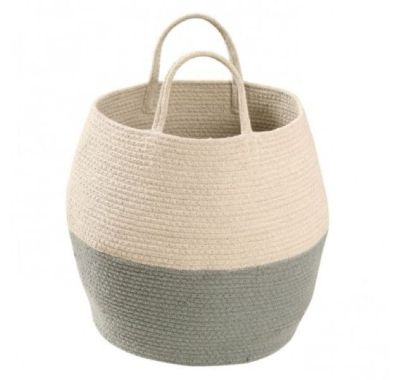 Lorena Canals storage basket with Zoco Blue-Natural handles 30x35 στο Bebe Maison