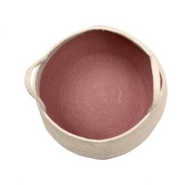 Lorena Canals Καλάθι αποθήκευσης με χειρολαβές Zoco Ashrose-Natural 30x35 στο Bebe Maison