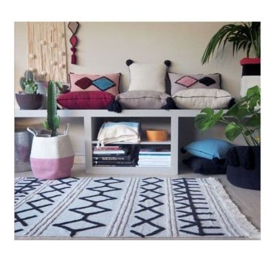 Lorena Canals Καλάθι αποθήκευσης με χειρολαβές Zoco Ashrose-Natural 30x35 στο Bebe Maison