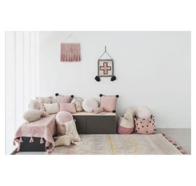 Lorena Canals Καλάθι αποθήκευσης με χειρολαβές Zoco Ashrose-Natural 30x35 στο Bebe Maison