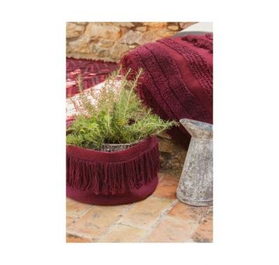 Lorena Canals Καλάθι αποθήκευσης Fringes Savannah Red στο Bebe Maison