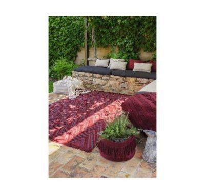 Lorena Canals Καλάθι αποθήκευσης Fringes Savannah Red στο Bebe Maison