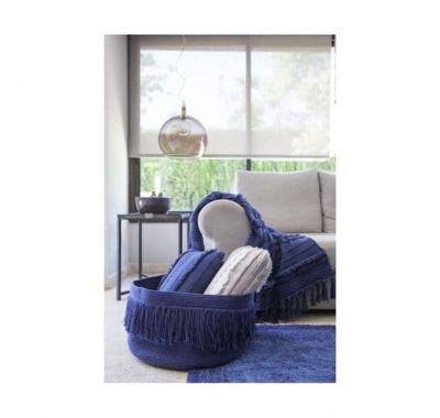 Lorena Canals Καλάθι αποθήκευσης Fringes Savannah Alaska Blue στο Bebe Maison