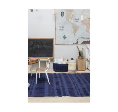 Lorena Canals Καλάθι αποθήκευσης Fringes Savannah Alaska Blue στο Bebe Maison