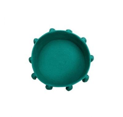 Lorena Canals Καλάθι αποθήκευσης με κρόσια (πράσινο) 30χ45χ45 στο Bebe Maison