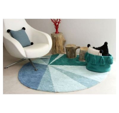 Lorena Canals Καλάθι αποθήκευσης με κρόσια (πράσινο) 30χ45χ45 στο Bebe Maison