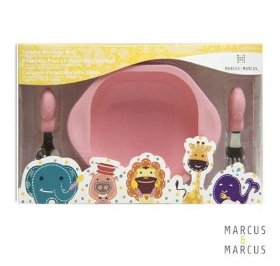 Marcus & Marcus Σετ φαγητού σιλικόνης Γουρουνάκι στο Bebe Maison