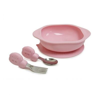 Marcus & Marcus Σετ φαγητού σιλικόνης Γουρουνάκι στο Bebe Maison