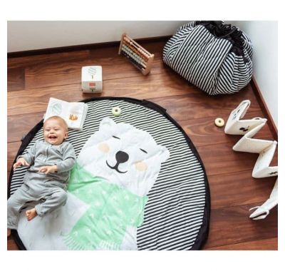 Play & Go Στρώμα παιχνιδιού μαλακό - Τσάντα 2 σε 1 Πολική αρκούδα στο Bebe Maison