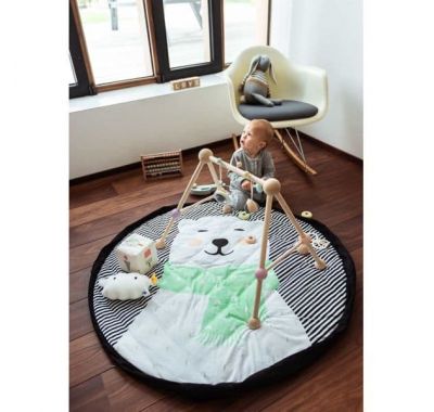 Play & Go Στρώμα παιχνιδιού μαλακό - Τσάντα 2 σε 1 Πολική αρκούδα στο Bebe Maison