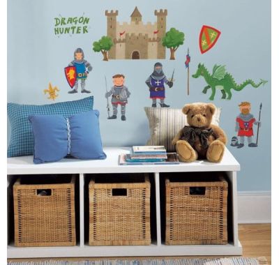 Roommates Wall Stickers ¨ Castle with Knights " στο Bebe Maison