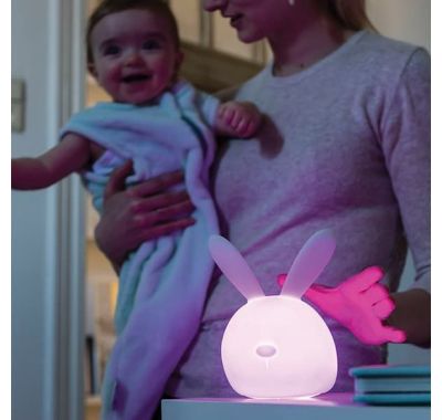 NATTOU LAPIDOU Φως νύχτας με εναλλαγή χρωμάτων Λαγουδάκι στο Bebe Maison
