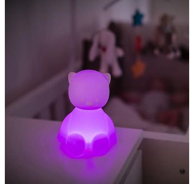 Φως νύχτας με εναλλαγή χρωμάτων Nattou Lapidou γατούλα στο Bebe Maison