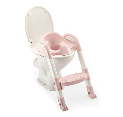 Στεφάνι WC με σκαλοπάτι Thermobaby Kiddyloo Toilet Trainer Powder Pink στο Bebe Maison