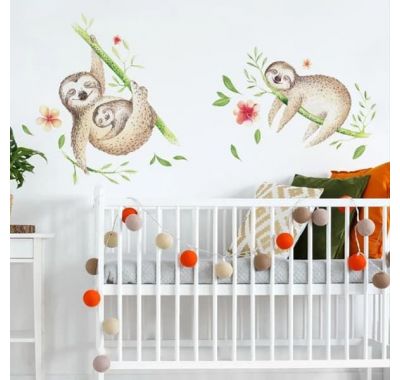 Roommates Αυτοκόλλητα τοίχου "Βραδύπους στα κλαδιά" στο Bebe Maison