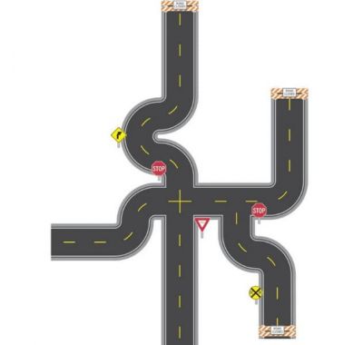 Roommates Αυτοκόλλητα τοίχου "Σταυροδρόμια" στο Bebe Maison