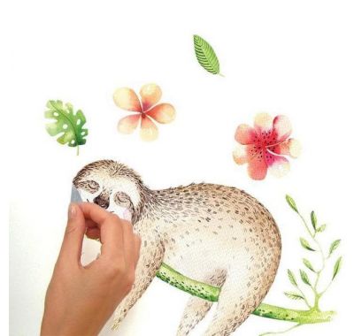 Roommates Αυτοκόλλητα τοίχου "Βραδύπους στα κλαδιά" στο Bebe Maison