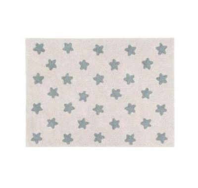 Παιδικό χαλί Lorena Canals Stars Natural Vintage Blue 160x120 στο Bebe Maison