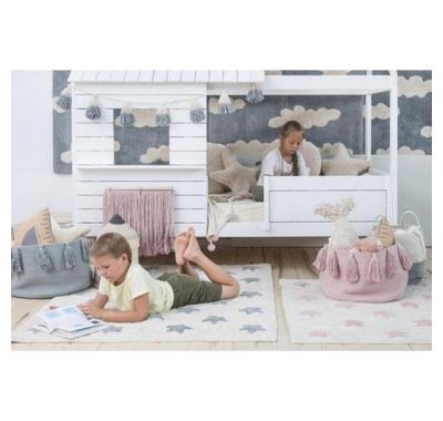 Παιδικό χαλί Lorena Canals Stars Natural Vintage Blue 160x120 στο Bebe Maison