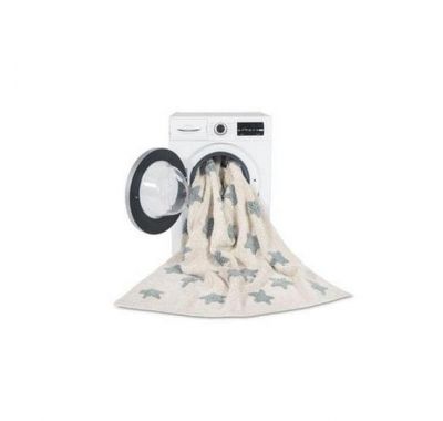 Παιδικό χαλί Lorena Canals Stars Natural Vintage Blue 160x120 στο Bebe Maison