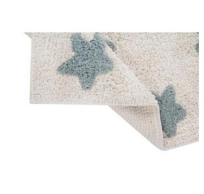 Παιδικό χαλί Lorena Canals Stars Natural Vintage Blue 160x120 στο Bebe Maison