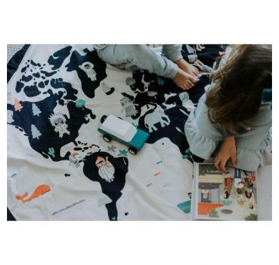 Play & Go Στρώμα παιχνιδιού - τσάντα 2 σε 1 Worldmap στο Bebe Maison