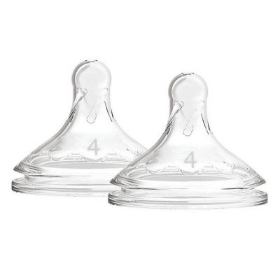 Θηλές σιλικόνης Dr Brown Options+ για μπιμπερό με φαρδύ λαιμό επίπεδο 4, 9 μηνών+ (2τμχ) στο Bebe Maison