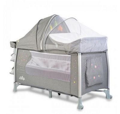 Διώροφο παρκοκρέβατο Cangaroo ISleep Grey στο Bebe Maison