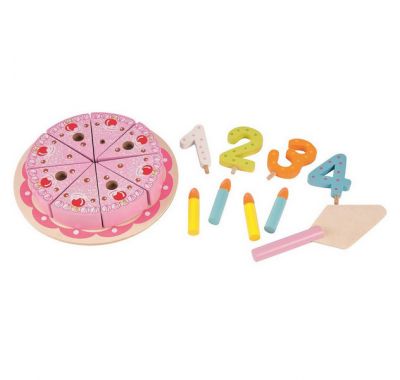 Ξύλινη τούρτα γενεθλίων με κεράκια Gerardo's στο Bebe Maison