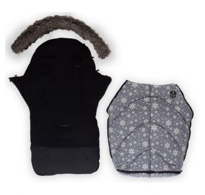 Ποδόσακος Kikka Boo Shiny Snow Forest Grey στο Bebe Maison