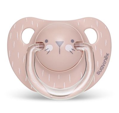 Ανατομική πιπίλα σιλικόνης Suavinex Evo Hygge Whiskers Pink 6-18μ στο Bebe Maison