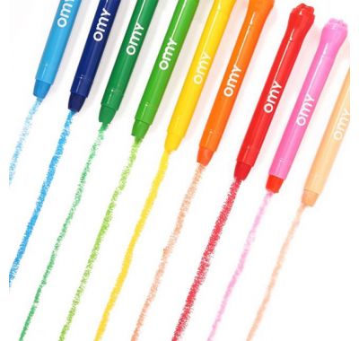 Σετ 9 πολύχρωμες κηρομπογιές OMY στο Bebe Maison